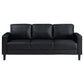 Ruth 3 Pc Black Upholstered Sofa 508361-S3