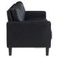 Ruth 3 Pc Black Upholstered Sofa 508361-S3