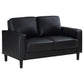 Ruth 3 Pc Black Upholstered Sofa 508361-S3