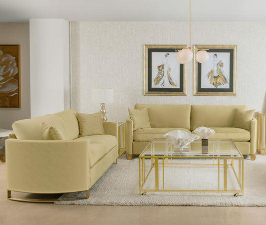 Coaster Corliss Camel Sofa & Loveseat