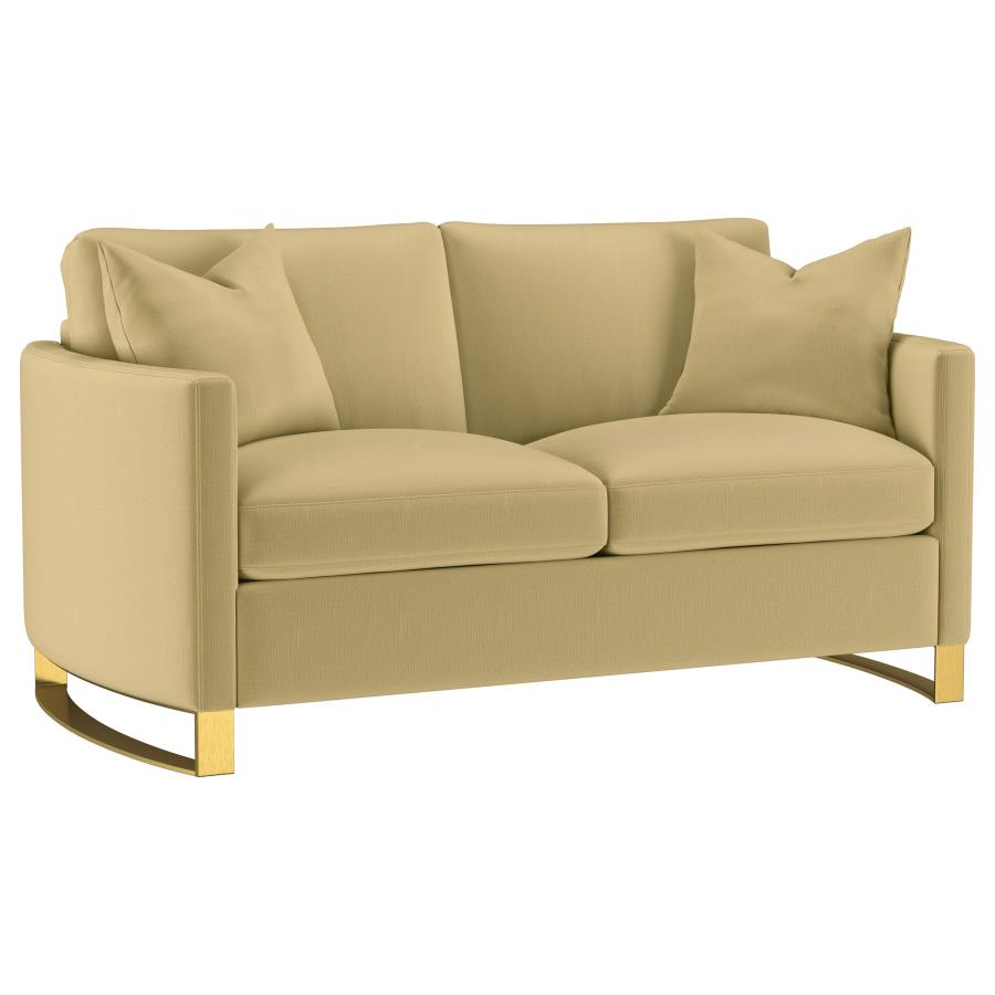 Coaster Corliss Camel Sofa & Loveseat
