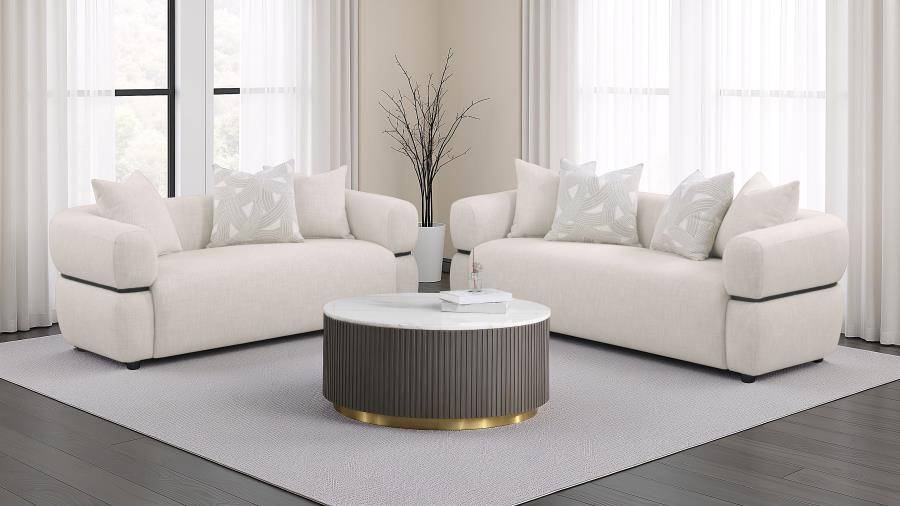 Coaster Jeanette Beige 2 Pc Sofa Collection