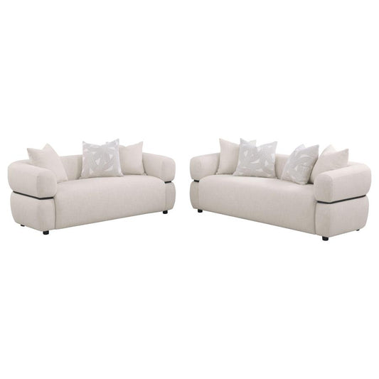 Coaster Jeanette Beige 2 Pc Sofa Collection