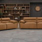 Buxton 2 Pc Leather Upholstered Sofa Set