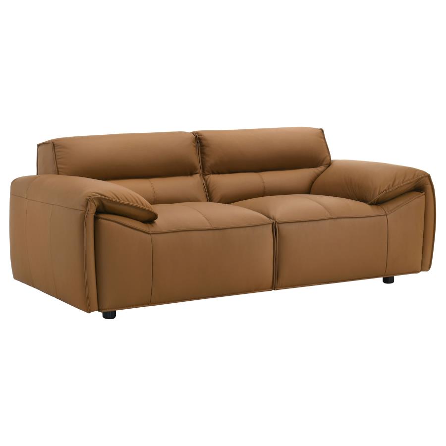 Buxton 2 Pc Leather Upholstered Sofa Set