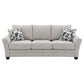 Tomkins Boucle Upholstered Sofa Set Light Grey