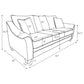 Tomkins Boucle Upholstered Sofa Set Light Grey