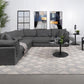 Sasha 551681 Black 5 Pc Modular Sectional