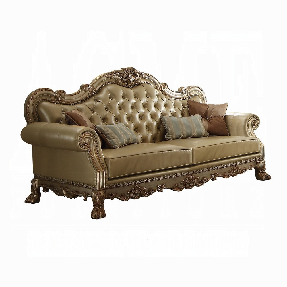 Colección de sofás Dresden 53160 - Acabado en pátina dorada