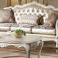 Chantelle Sofa Collection - Pearl White Finish