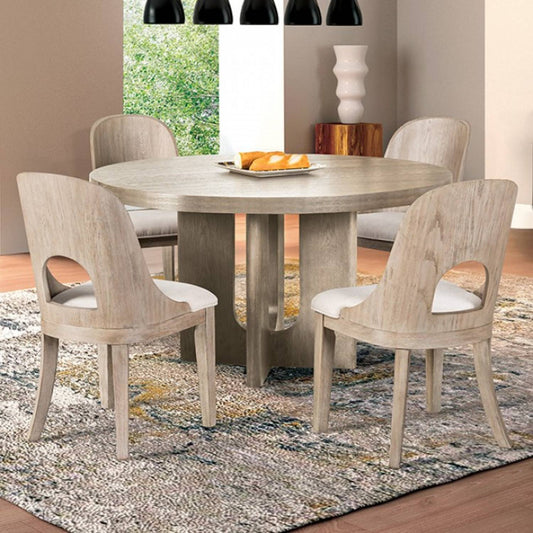 Sterling West 5 Pc Dining Set - White Oak