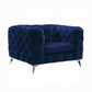 Acme Furniture 54902 Atronia Silla - Tela azul