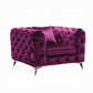 Acme Furniture 54907 Silla Atronia - Tela morada