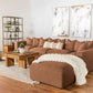 Jennifer Modular Terracotta Sectional by Coaster Furniture