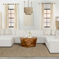 Freddie 7 Pc Upholstered Modular Sectional Pearl