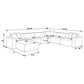 Freddie 7 Pc Upholstered Modular Sectional Pearl