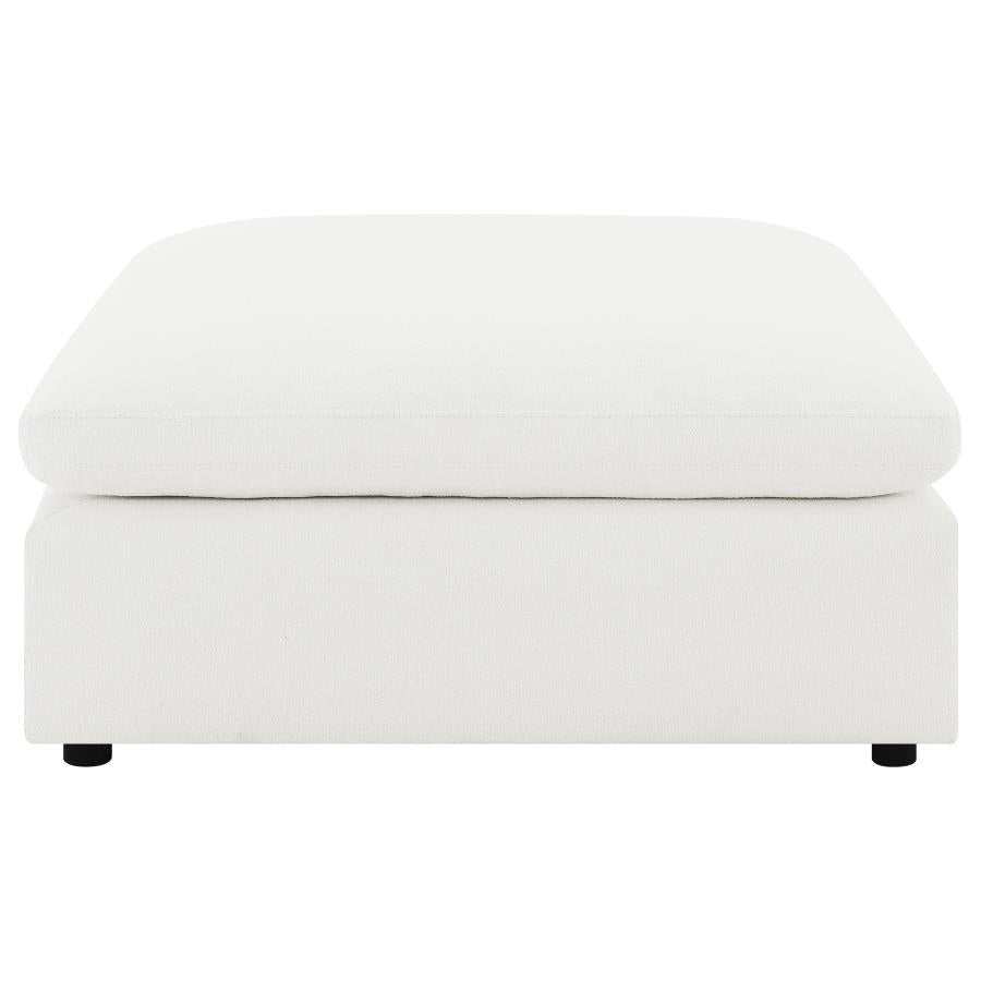 Raleigh Ivory Boucle Ottoman 551753