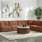 Elysia 6 Pc Coral Chenille Modular Sectional