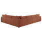 Elysia 6 Pc Coral Chenille Modular Sectional