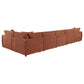 Elysia 6 Pc Coral Chenille Modular Sectional