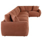 Elysia 6 Pc Coral Chenille Modular Sectional