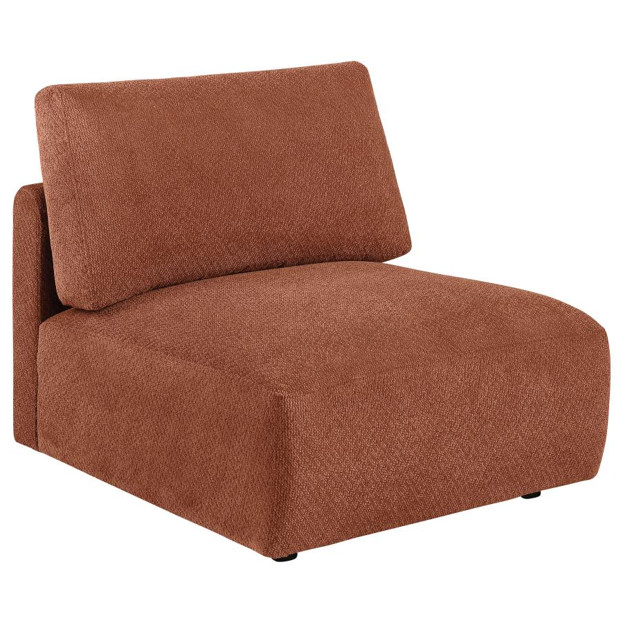 Elysia 6 Pc Coral Chenille Modular Sectional