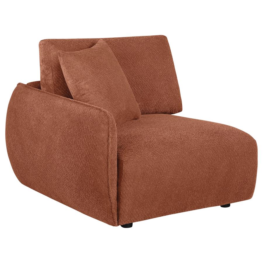 Elysia 6 Pc Coral Chenille Modular Sectional