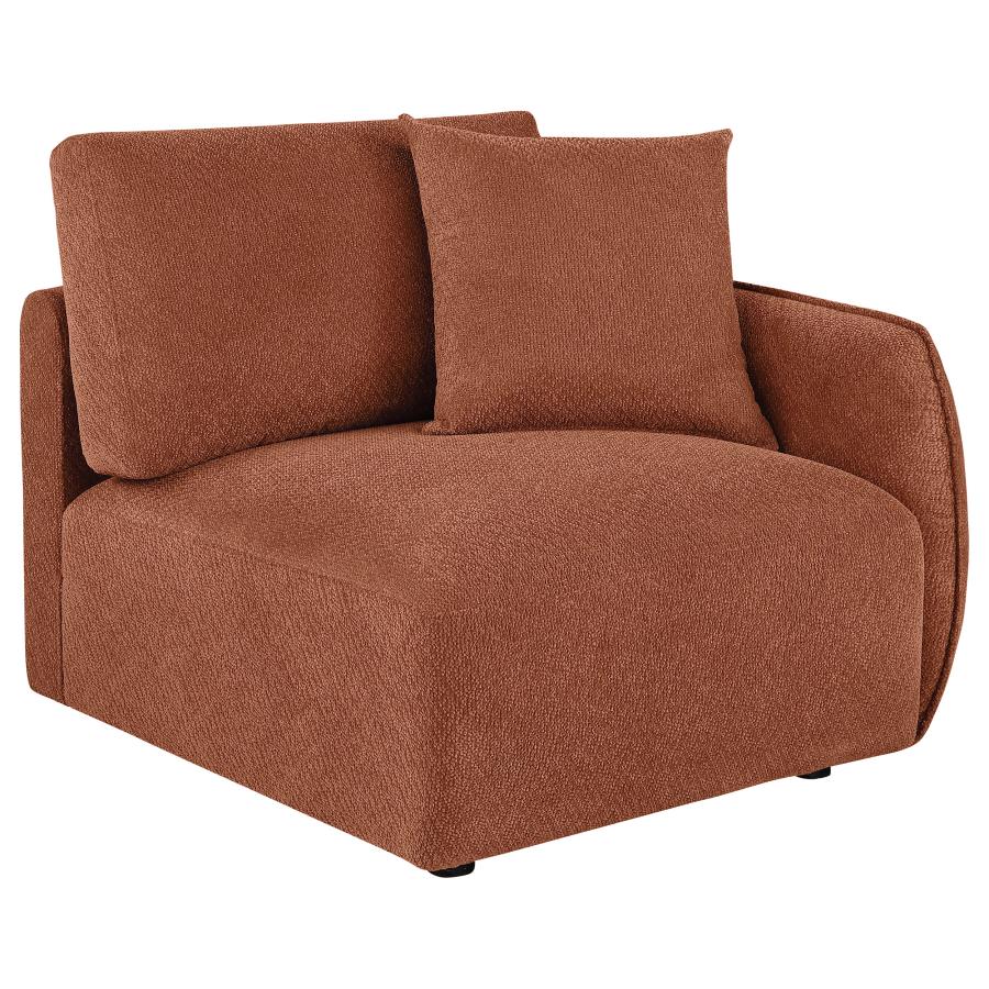 Elysia 6 Pc Coral Chenille Modular Sectional