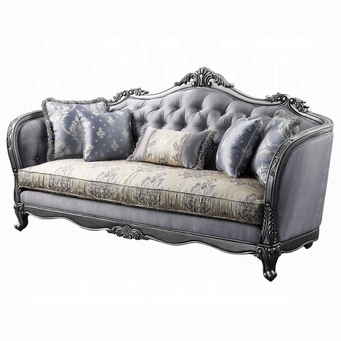 Ariadne Platinum Sofa & Loveseat by Acme