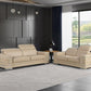 Global United 296 Black Sofa and Loveseat Set