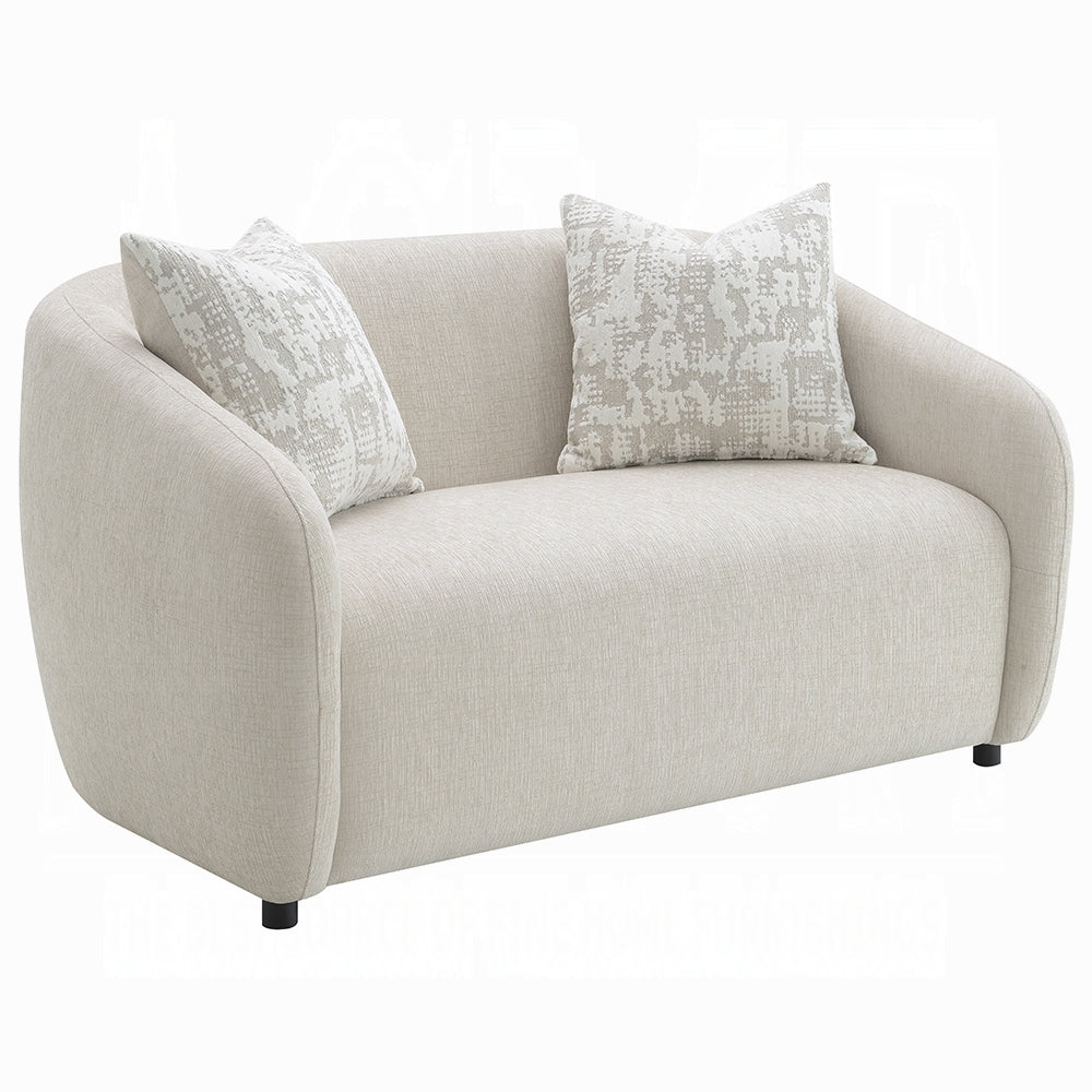 Etienne Beige Linen Sofa Collection by Acme