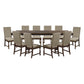 Homelegance 5703-104 Stonington 11 Pc Dining Set
