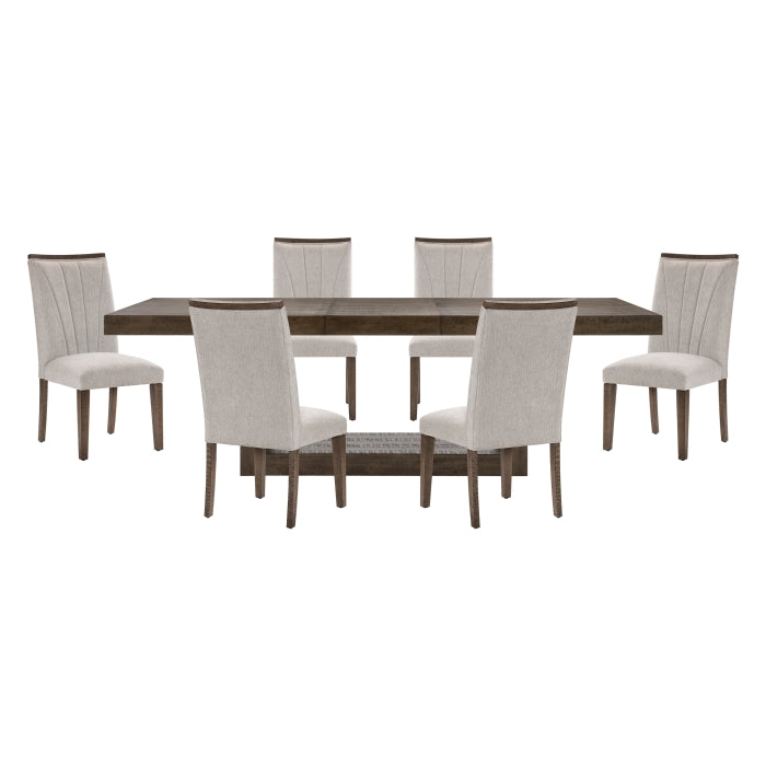 Brookings Brown 7 Pc Dining Collection