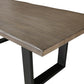 Homeleance Rochelle 7 Pc Oak Finish Dining Set