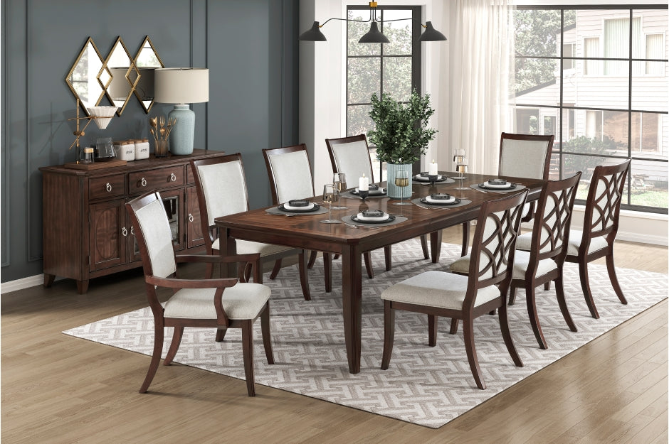 Claymont 9 Pc Cherry Finish Dining Set