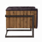 Sagat Ebony Top Grain Leather Accent Chair