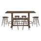 Oliver 7 Pc Dining Set w/Saddle Seats