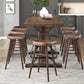 Oliver 7 Pc Dining Set w/Saddle Seats