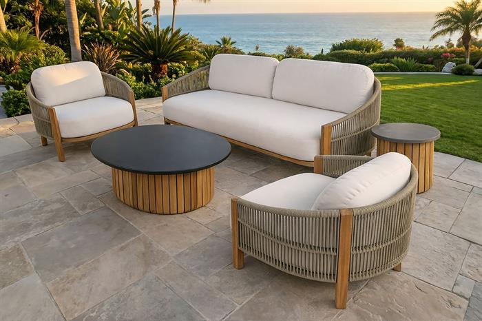 Delia 5 Pc Outdoor Sofa Set by New Classic