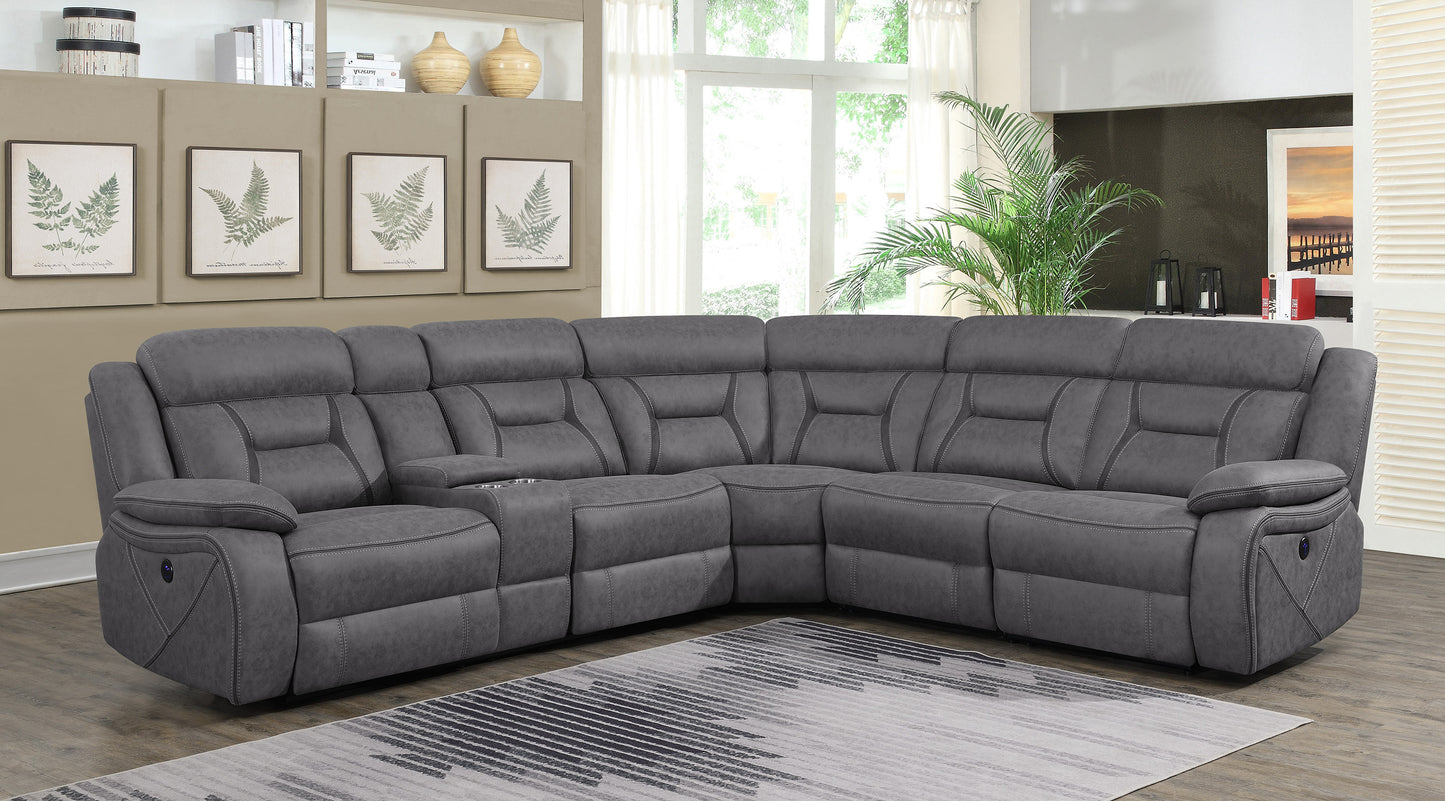 Higgins 600370 Sectional by Coaster - Power Motion