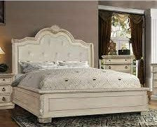 McFerran B6007 Bedroom Collection - Antique White Finish