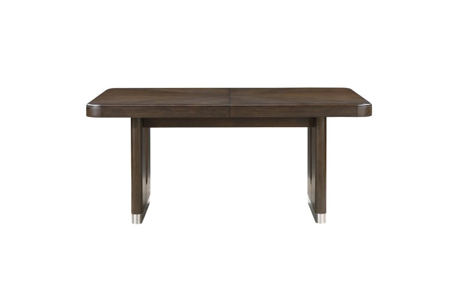 Clara 7 Pc Expandable Brown Dining Collection