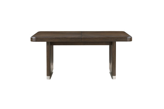 Clara 7 Pc Expandable Brown Dining Collection
