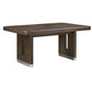 Clara 7 Pc Expandable Brown Dining Collection