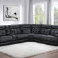 Hewitt Dual Power Black 3 Pc Sectional
