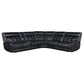 Hewitt Dual Power Black 3 Pc Sectional