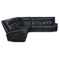 Hewitt Dual Power Black 3 Pc Sectional