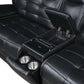 Hewitt Dual Power Black 3 Pc Sectional
