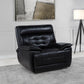 Hewitt Leather Upholstered Dual Power Recliner