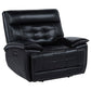 Hewitt Leather Upholstered Dual Power Recliner